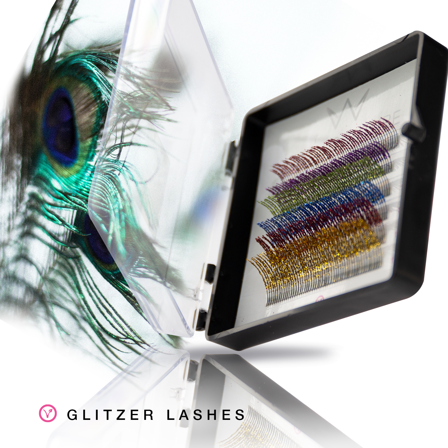 Glitter Lashes | Soft Silk | Multicolored